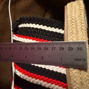 Time &Tru ladies black strapped open toe sandals sz11 wedge 2.5 inch heel